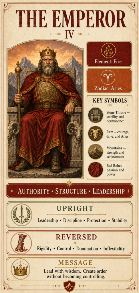 The Emperor tarot meaning